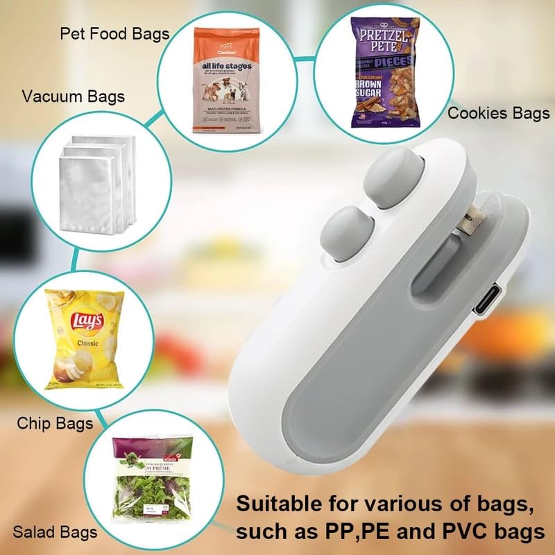 SealSwift™ 2‑in‑1 Bag Sealer & Cutter – Keep Food Fresh in Seconds