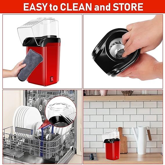 Electric Hot Air Popcorn Maker | Oil-Free | Quick & Healthy Snacking
